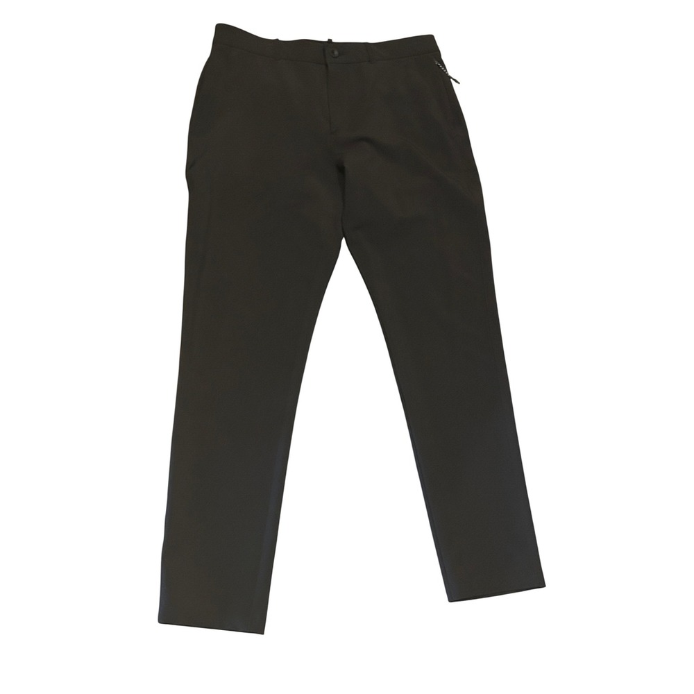 FLX Mens Dynamic Stretch Commuter Pants Black 34x34 194150 Slim Straight Trouser